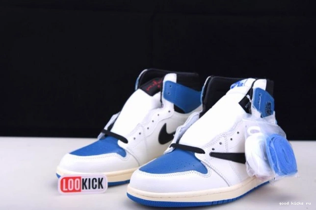 Scott Travis Air White and 1 DH3227-105 Blue Jordan 0823